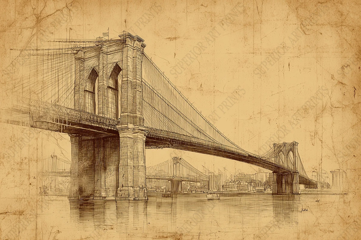 Brooklyn Bridge Print Indiana Art Prints for sale | eBay