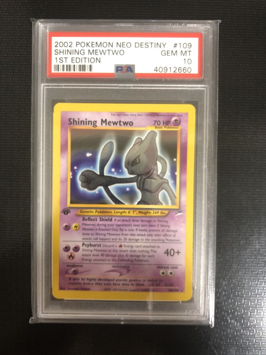 PSA 10 Pokemon Neo Destiny 1st Edition Shining Mewtwo | eBay PSA 10 Pokemon Neo Destiny 1st Edition Shining Mewtwo | eBay
