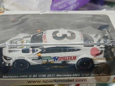 Spark 1/43 benz c63 dtm 2017 Resin Diecast Model Car Hobby Birthday Gifts White