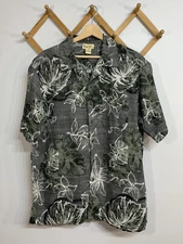 Panama Jack Hawaiian Shirt Plants Large