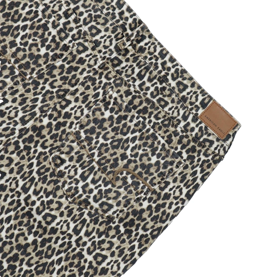 American Eagle Outfitters Next Level Stretch Leopard Jeans Size 20 Women's