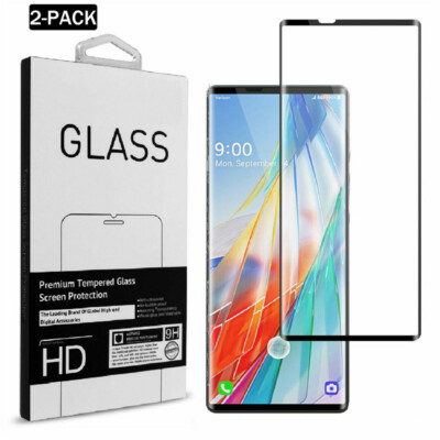 2-PACK Premium Full Cover 3D Tempered Glass Screen Protector For LG Wing 5G Film
