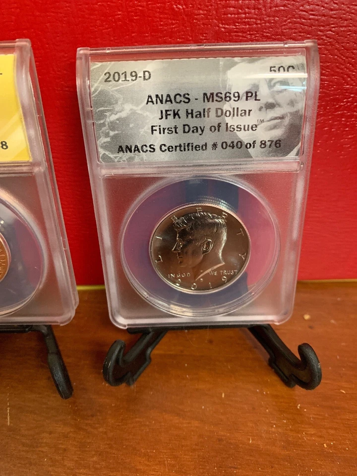 ANACS MS69PL 2019-D Rocketship Set First Day Issue JFK Native American - Image 3 of 4