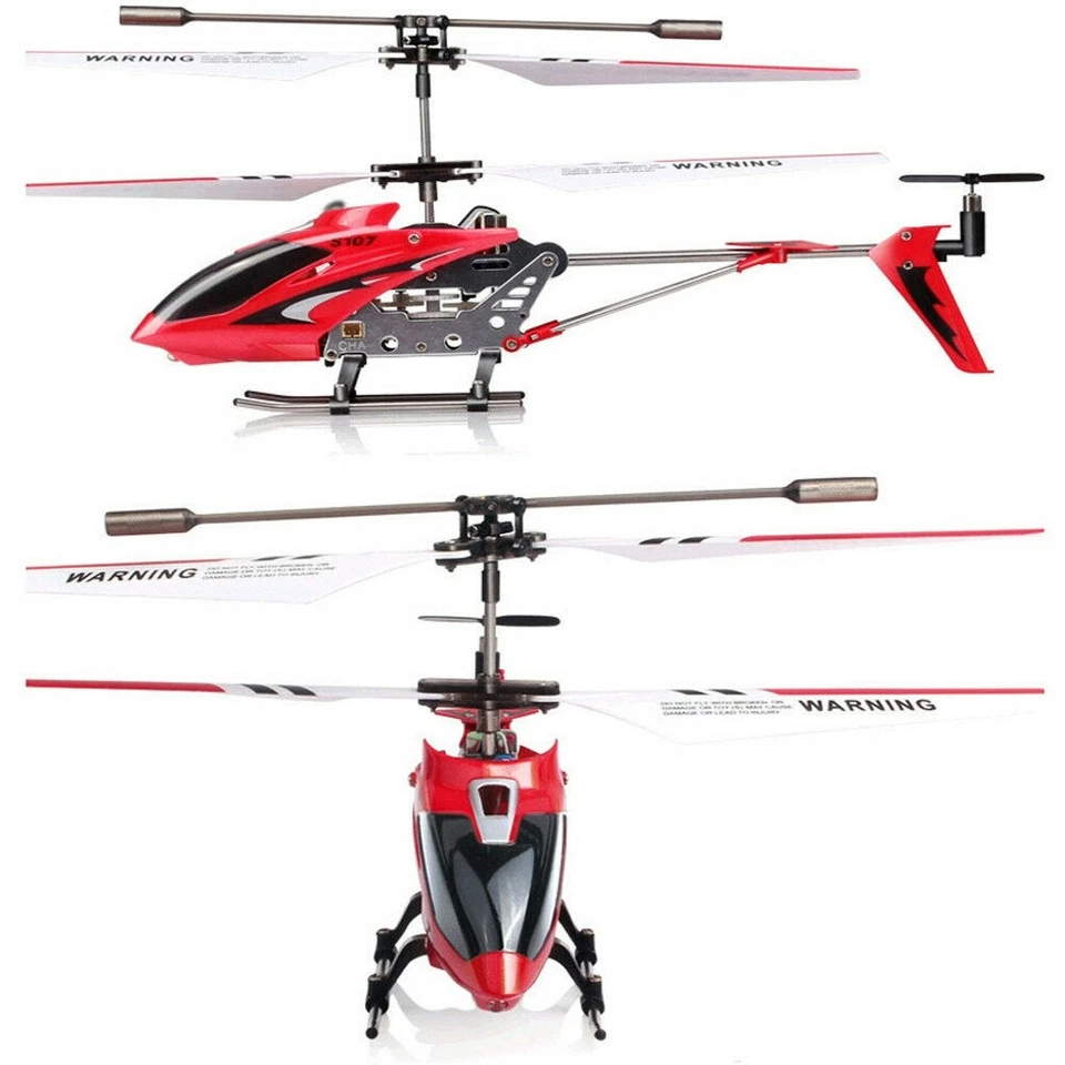 Syma S107G 3 Channel Flashing LED Mini Remote Control RC Helicopter Gyro Gifts - Image 4 of 4