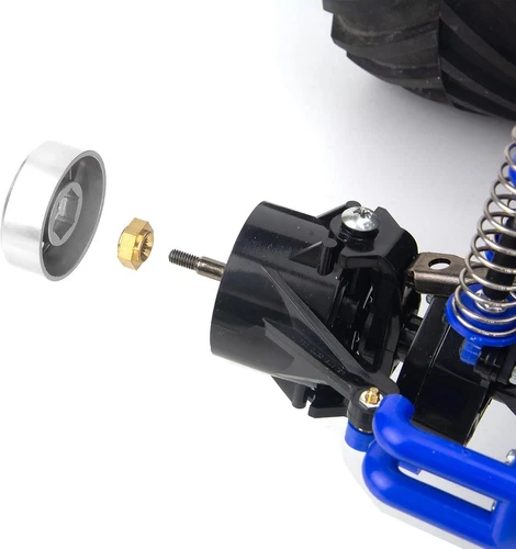Tamiya Super ClodBuster Bullhead Alu Wheel Hex Hub Adapter Upgrade Parts - Picture 3 of 5