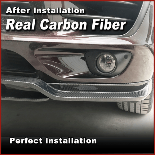 Carbon Flap Frontspoiler Stoßstangen Lippe Spoiler für Porsche Macan 95B 2014-17 - Bild 6 von 12