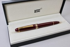 MONTBLANC Fountain Pen Meisterstuck 145.Bordeaux 14K M Nib New .Rare pen .NOS.