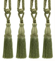 DÉCopro Quasten-Greifband TBC085, Farbe L47 Beige GrüN, Set 4