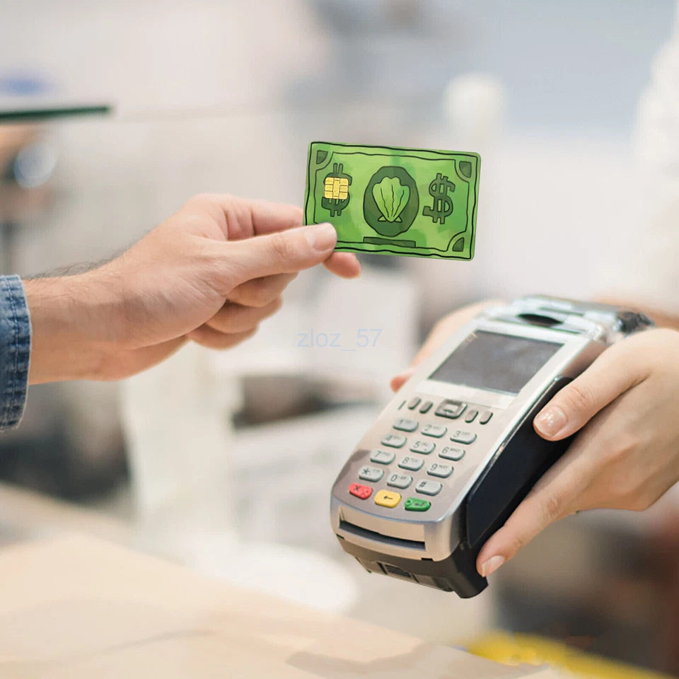 4PCS Hot sale Credit Card Sticker, Credit Card Skin for Small Chip Credit Debit - image 3 of 4
