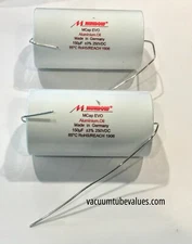 PAIR - TWO Mundorf MCap EVO Aluminum Oil Capacitor Cap 150uf 150 uf 250VDC