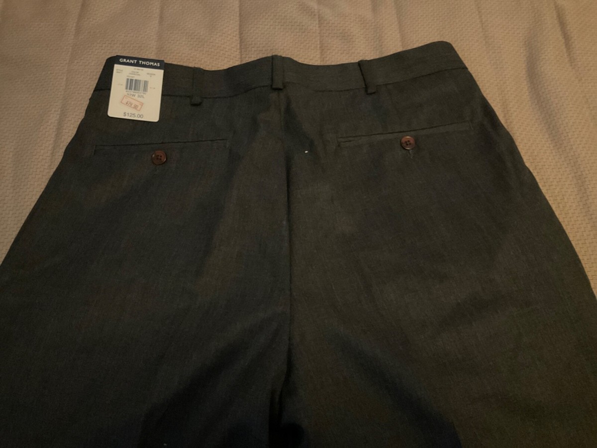 00s GRANT THOMAS linen slacks