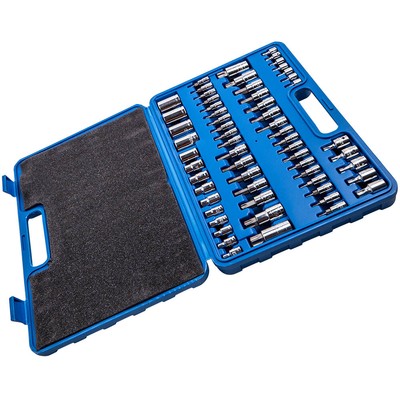 60pcs Socket Tamper Proof Security Bits Plus External Star Tool Kit