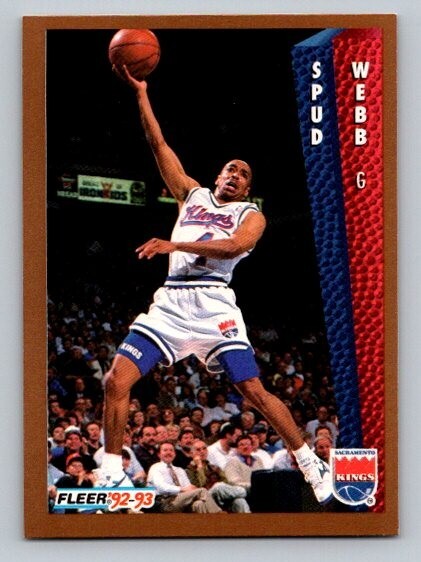 1992-93 Fleer Spud Webb #200 Sacramento Kings