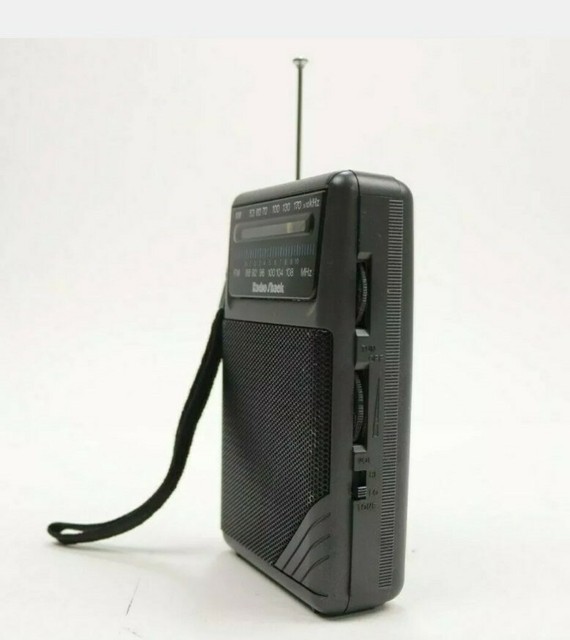 Vintage Radio Shack model 12454 Portable AM FM Radio Black eBay
