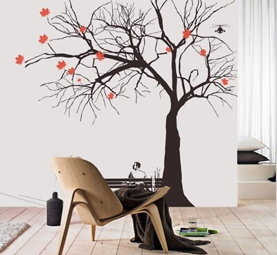 3D Black Branch ZHUA14334 Wallpaper Wall Murals Removable Self-adhesive Ann 24