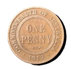 1913 Penny Australian Predecimal Coin. KGV Coin x1 Ungraded
