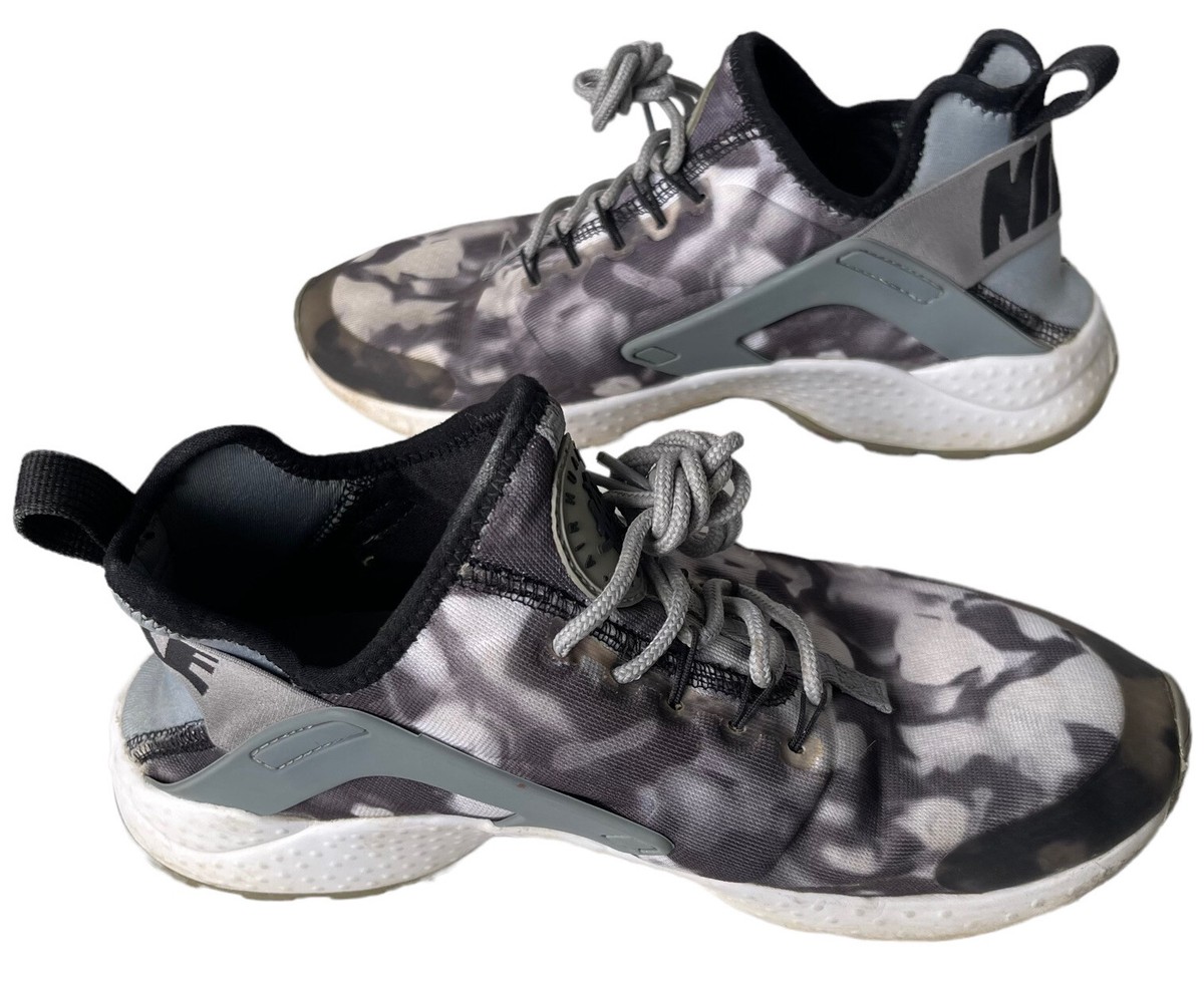 Nike Air Huarache Shoe Mens 7.5M Grey Run Ultra Camo Lace  display picture 2