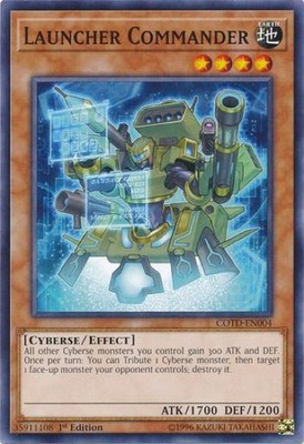 3 x Launcher Commander (COTD-EN004) - Common - 1st Edition