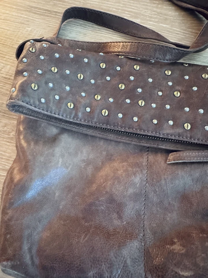 Bolso Bandolera Mujer Frye And Co Cuero Color Marrón  Foto 2 de 4