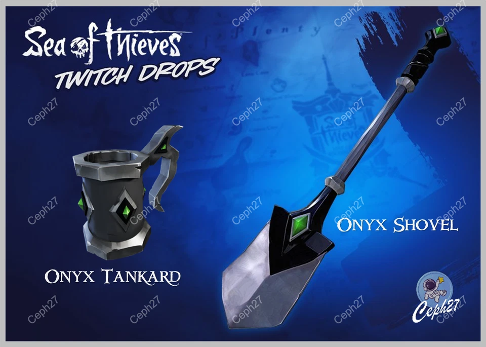 Sea of Thieves - Onyx Shovel + Tankard - Twitch Drops