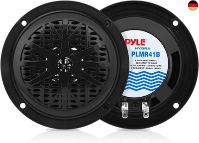 Pyle Wasserdichter Marine-Lautsprecher 10cm, 2-Wege-Outdoor-Audiosystem,