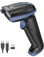 USB 2D QR Barcode Scanner Wired, Automatic Handheld Code Reader Dustproof Wat...