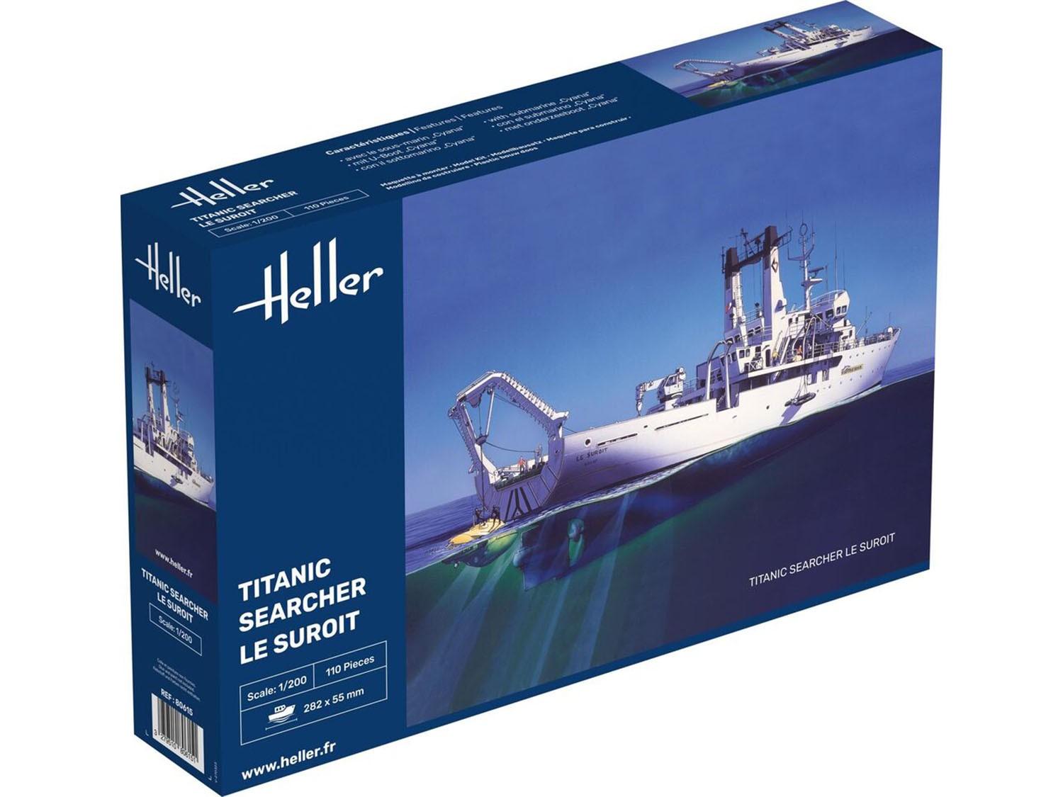 Heller 80615 Titanic Searcher ""Le Suroit"" 1:200 Model Kit