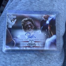 Dustin Harris 2025 Stadium Club #SCBA-DH AUTO SP RC Rookie Ranger On Card