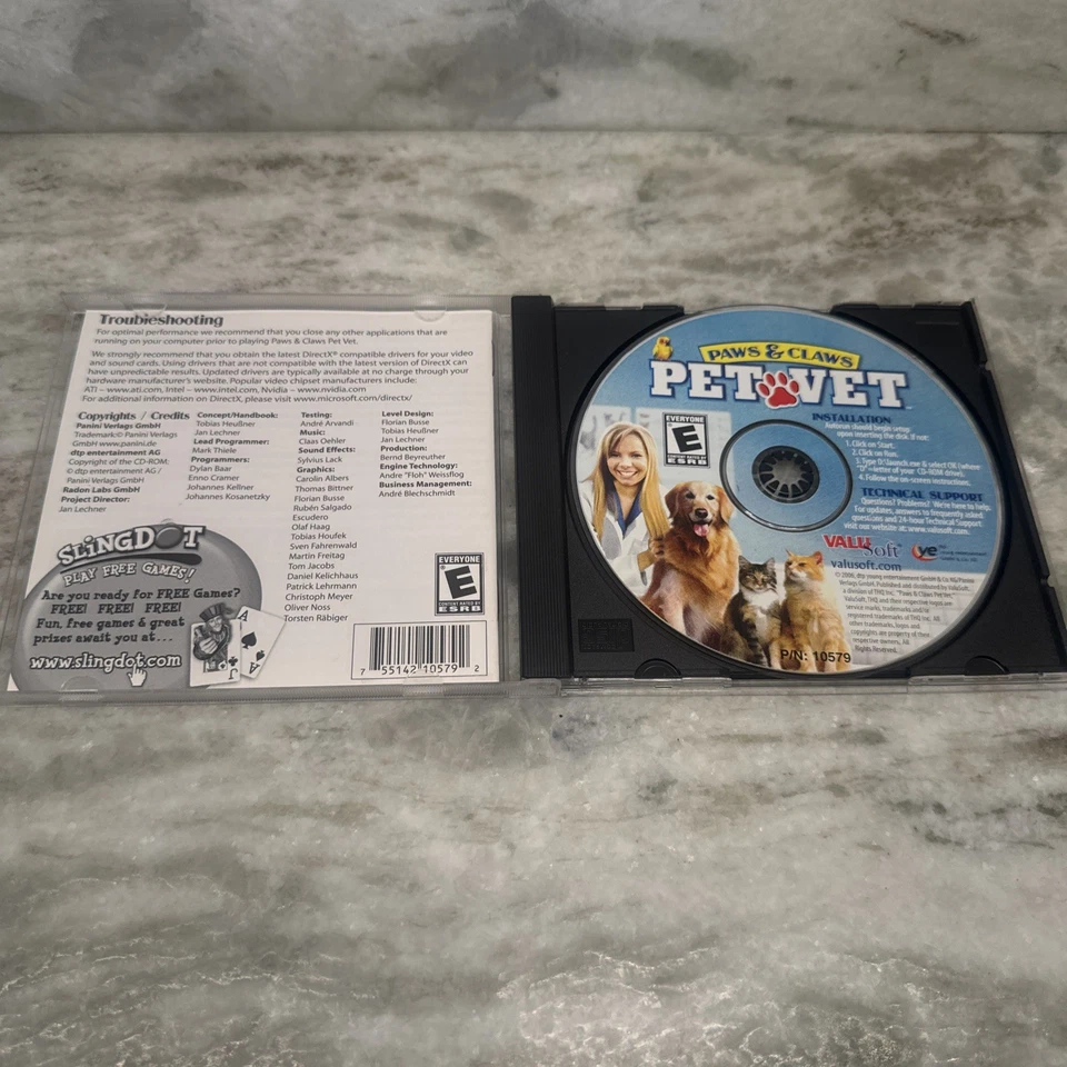 Paws & Claws Pet Vet by ValuSoft for Win XP ~ 2006 ~ CD-ROM - Image 2 of 4