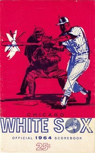 Vintage 1964 MLB BASEBALL CHICAGO WHITE SOX  SCORED SCOREBOOK  VERY GOOD COND
