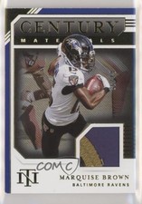 2020 Panini National Treasures Century Materials Prime /49 Marquise Brown s3g