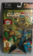 GI JOE 25TH  ANNIVERSARY COMIC PACK DUKE AND COBRA COMMANDER NEW
