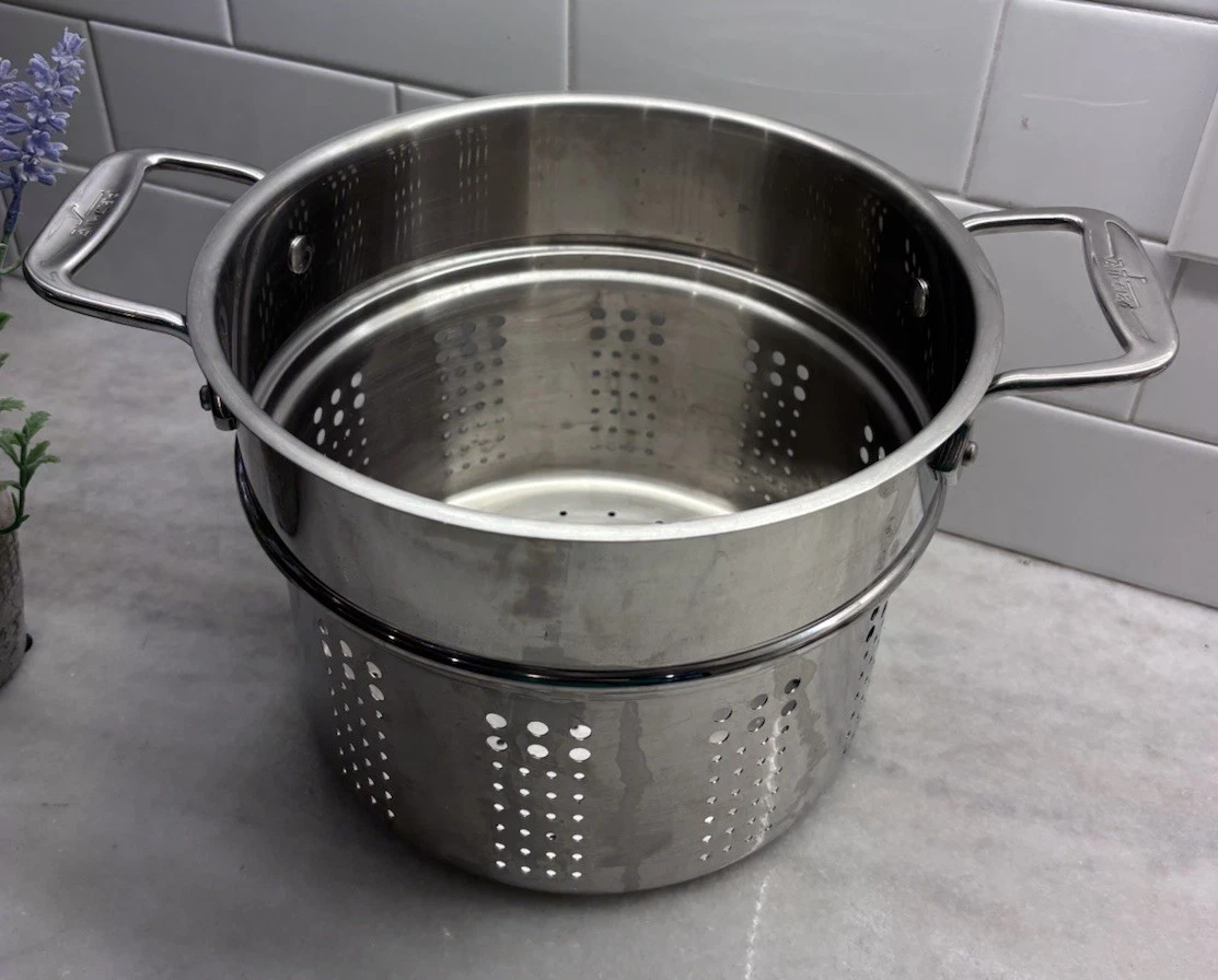All Clad 8 qt Pasta Strainer Insert Colander Stainless Steel
Opens in a new window or tab