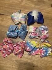 Lot Of 6 Jojo Siwa Unicorn Hair Bows