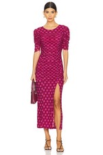 Free People Women's Briella Midi, Fuchsia Combo size M