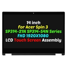 14" for Acer Spin 3 SP314-54N N19W2 1920x1080 LCD Touch Screen Display Assembly