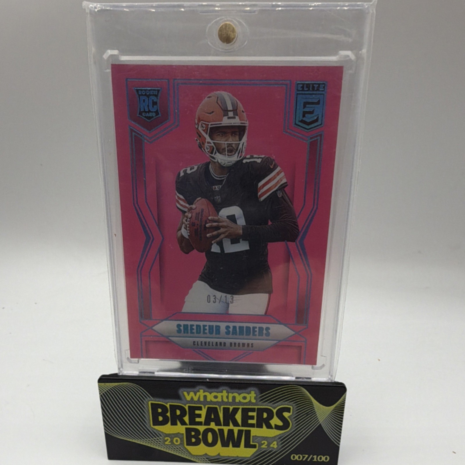 2025 Panini Donruss Elite Shedeur Sanders #112 FOTL Pink /13 Rookie Browns