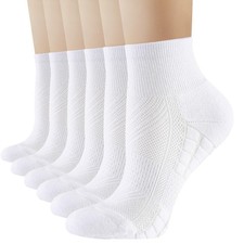 Ankle Running Socks Womens, 6/12 Pairs Cushioned Athletic Sport Quarter Socks...