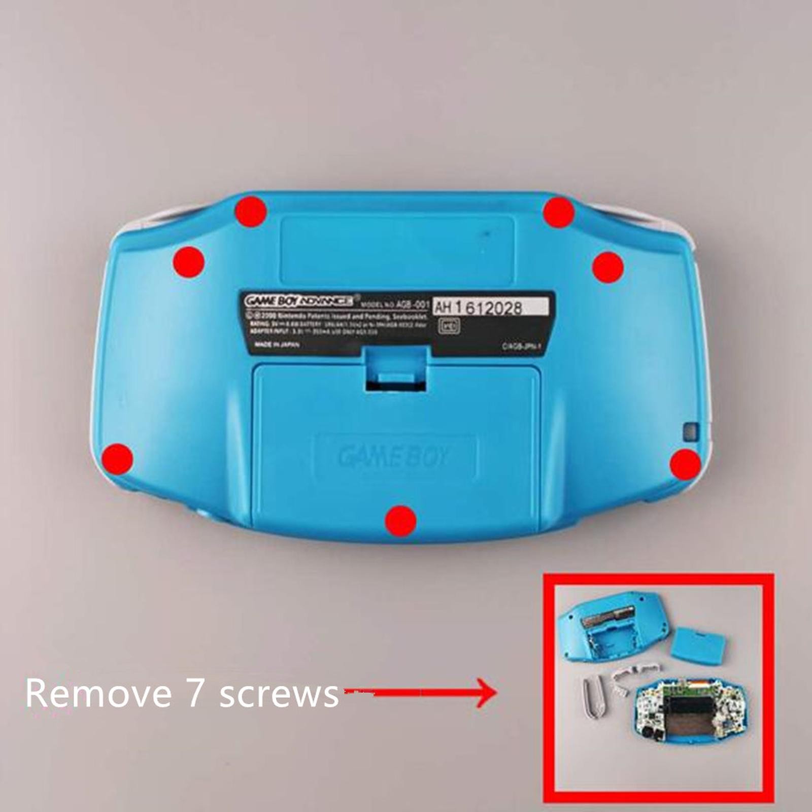 IPS Full Screen LCD Kits for Nintendo GBA backlight lcd screen High Brightness h