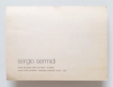 Sergio Sermidi Centro d'arte Santelmo Salò 1978 Invito/Ephemera