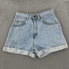 Vintage Levi  s 954 Shorts Women 7 Blue High Waisted 90s Orange Tab Roll Up Denim