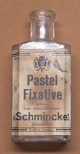 VTG PASTEL FIXATIVE Dusseldorf Germany Sole MANUFACTURE M. Grumbacher New York 