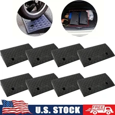 2PK-8PK Driveway Ramp Heavy Duty Vehicle Curb Rubber Threshold Ramp Professional