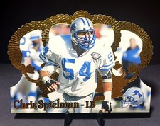 1995 Pacific Crown Royale CHRIS SPIELMAN #62 Detroit Lions Football Card