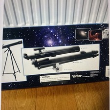 Vivitar 75x/150x Telescope Adjustable Full Size Tripod New In Box never used 