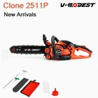 V-MODEST VM-2511P 12" Compact 25CC Gas Powered Chainsaw 2-Stroke Engine Cut Wood