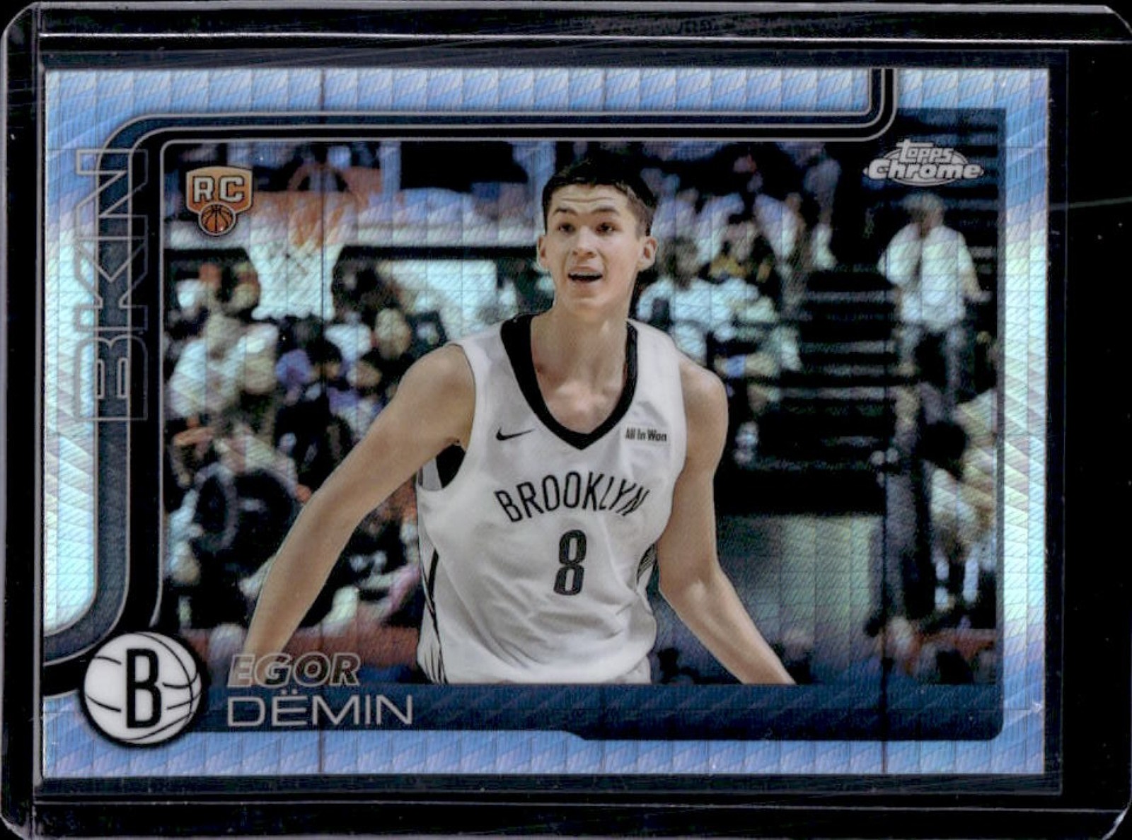2025-26 Topps Chrome Egor Demin RC Prism Refractor Rookie #258 Nets