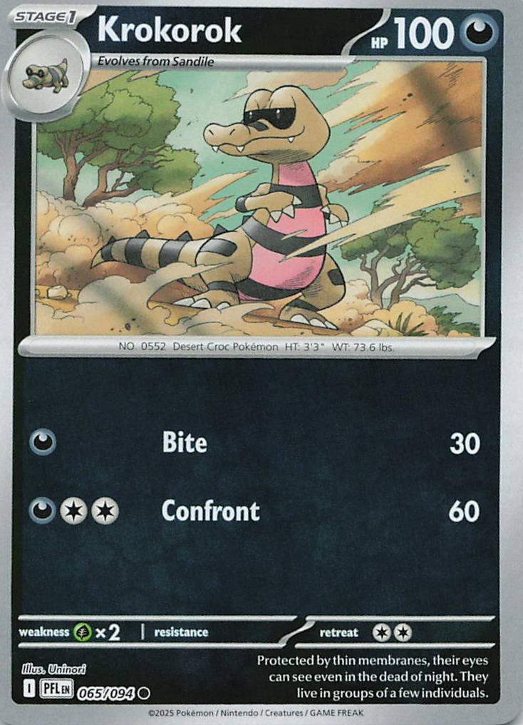 Krokorok Common ME02: Phantasmal Flames 065/094 NM