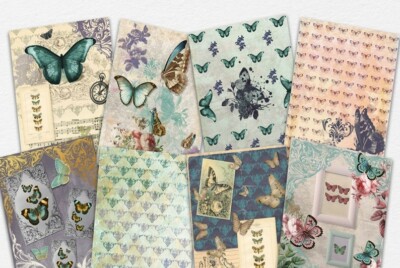 Ursus 80820099 - Scrapbook Paper Block, Struktura Vintage 2