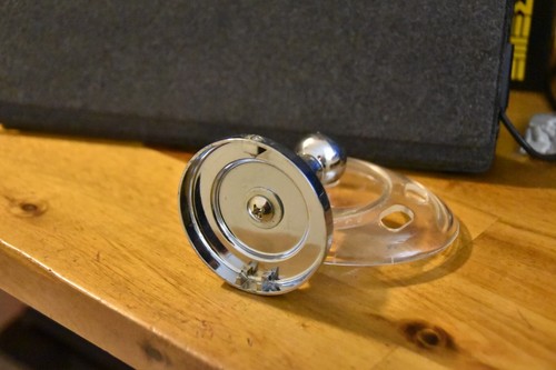 Bathroom Shower Metal Chrome & Clear Plastic Soap Dish Holder - Picture 4 of 5